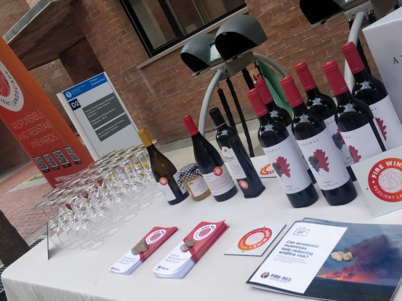 Fire Wine at the 4th Summer School in Evidence for Policy in Disaster Risk Management held in Barcelona