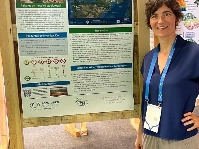FIRE WINE AT THE SPANISH FORESTRY CONGRESS 2025